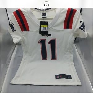 NWT WOMEN’S NIKE JULIAN EDELMAN #11 NEW ENGLAND PATRIOTS WHITE JERSEY Sz SMALL